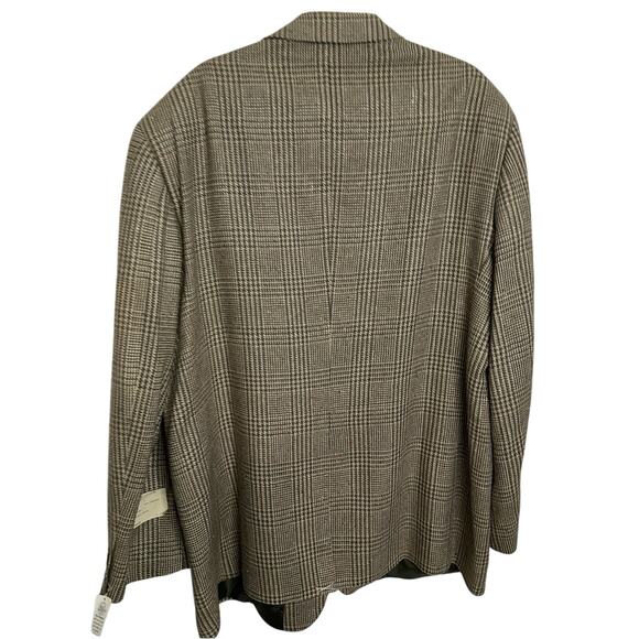 Alexander Lloyd Natural Exchange Silk Treed Blazer Big & Tall 50L Clark - Picture 8 of 12